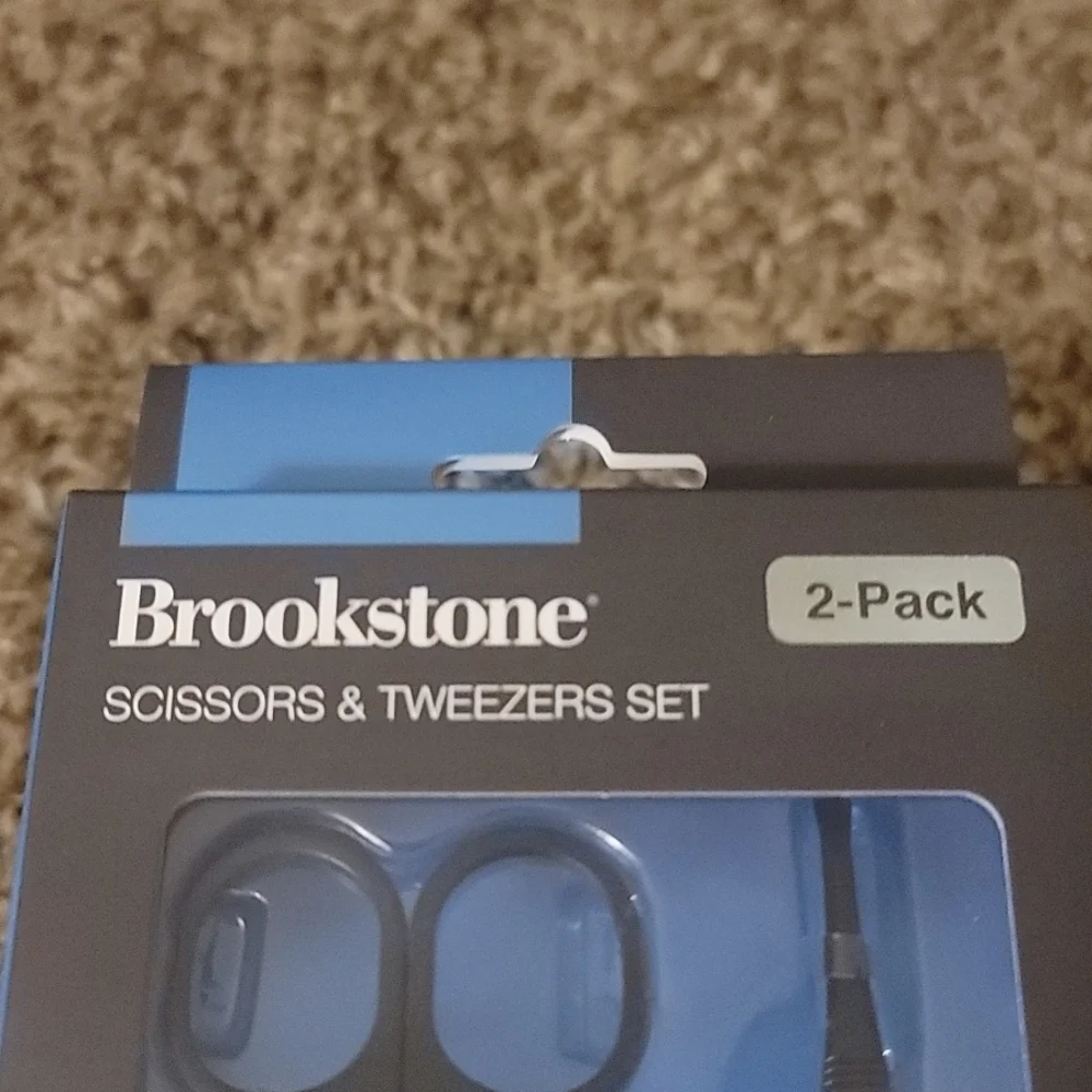 Brookstone Scissors & Tweezers Set